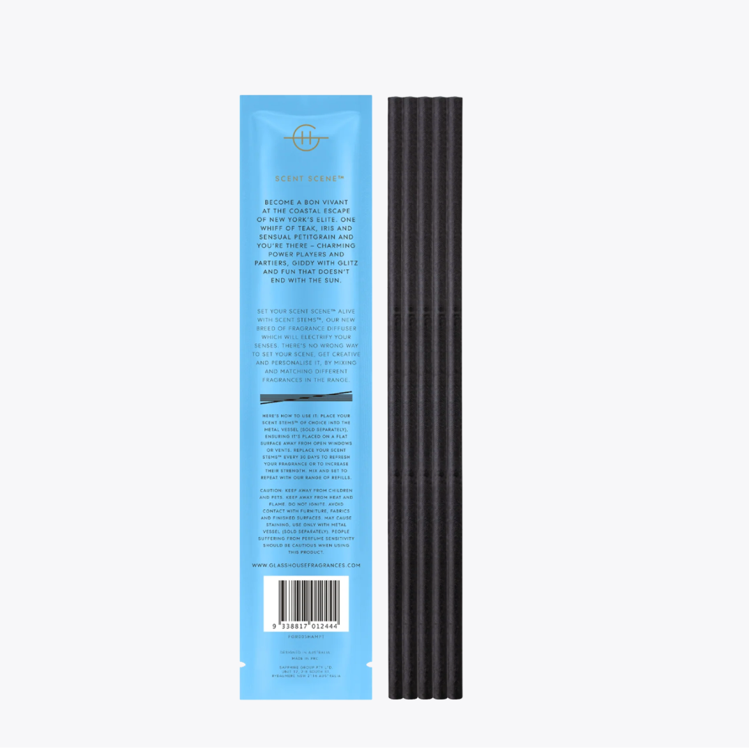 Replacement Scent Stems - The Hamptons - Glasshouse
