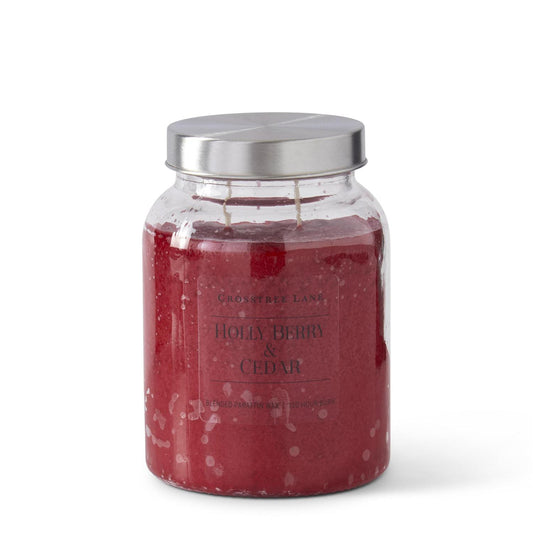 24 oz Holly Berry & Cedar Candle
