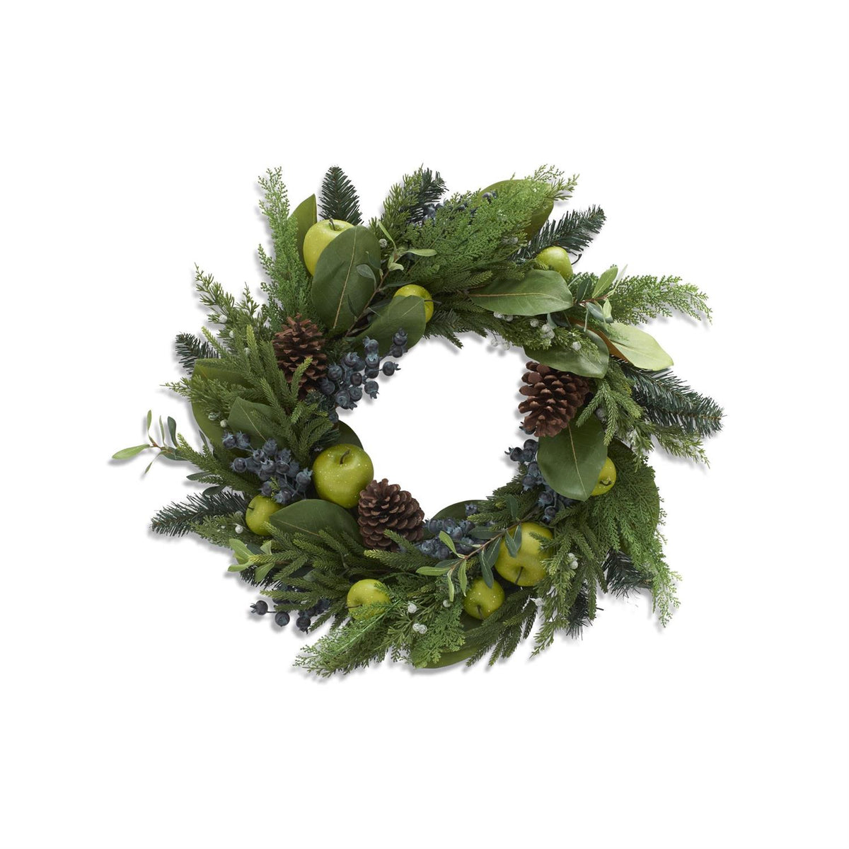 30 Inch Real Touch Mixed Pine Magnolia Leaf Blue