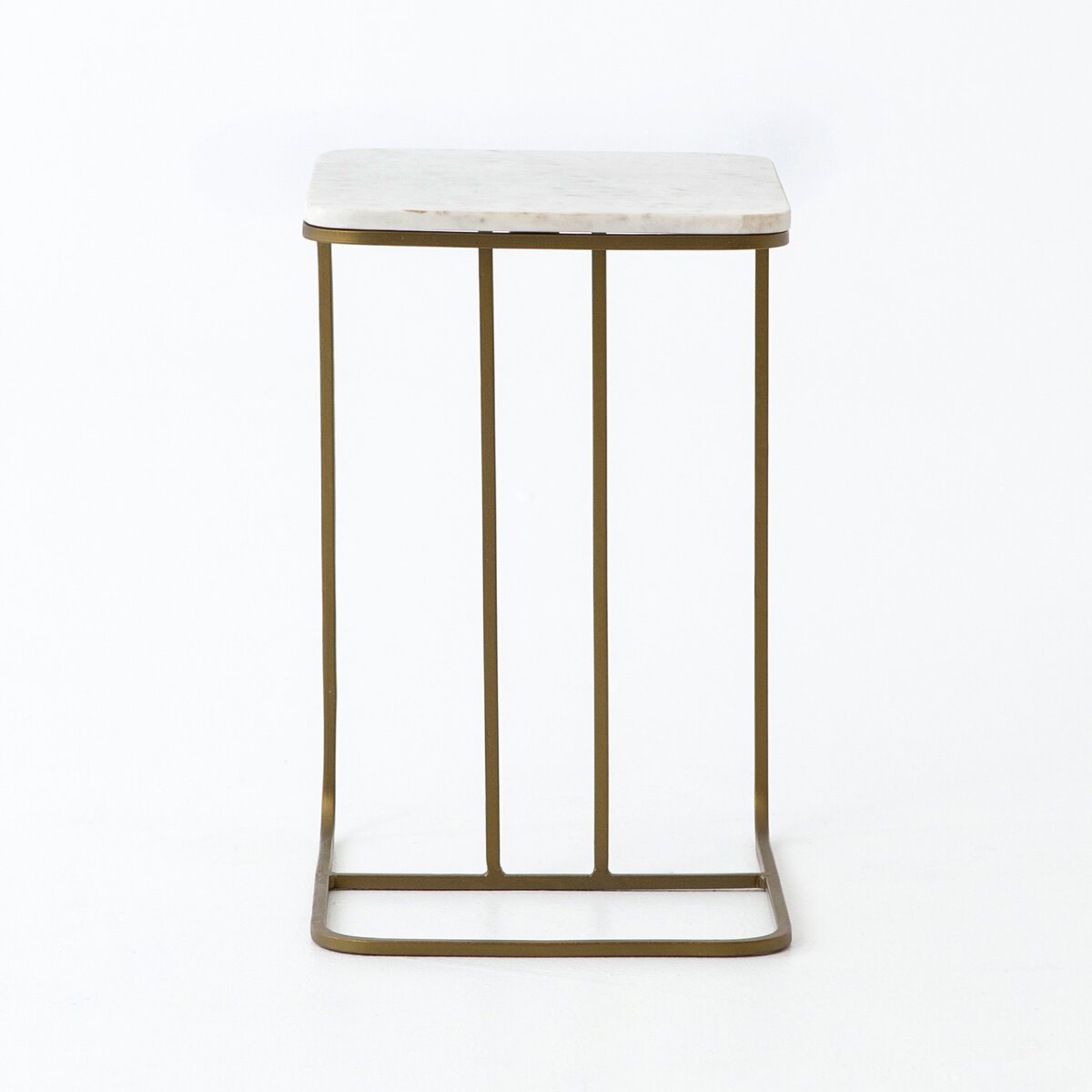 Adalley C Table- White Marble