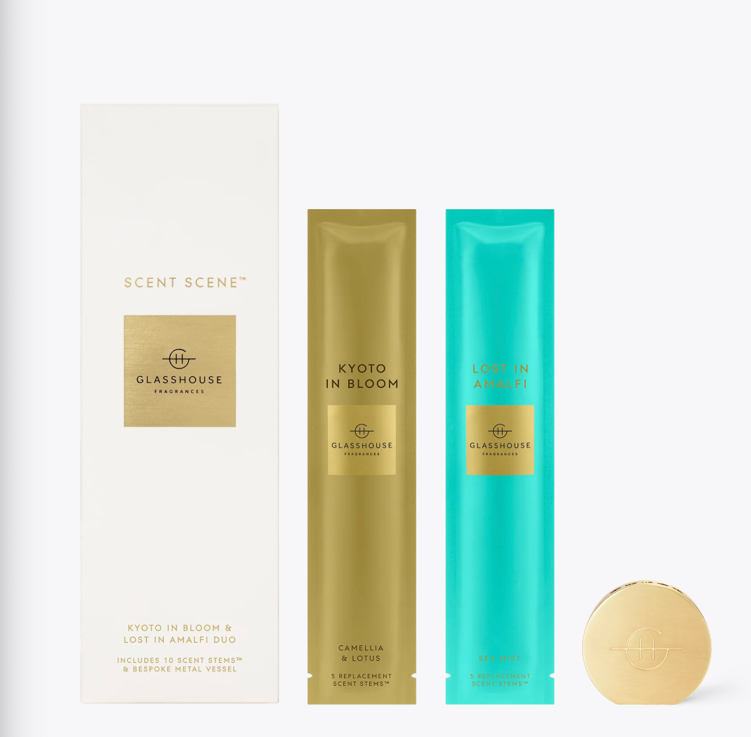 Scent Scene Duo - Amalfi & Kyoto - Glasshouse