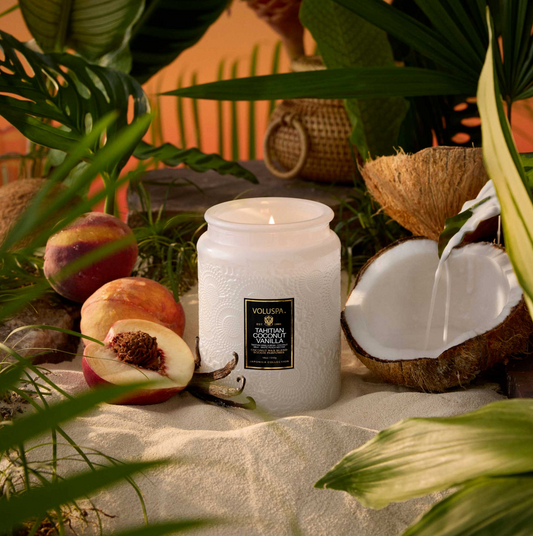 Tahitian Coconut Vanilla 18oz Candle - Voluspa