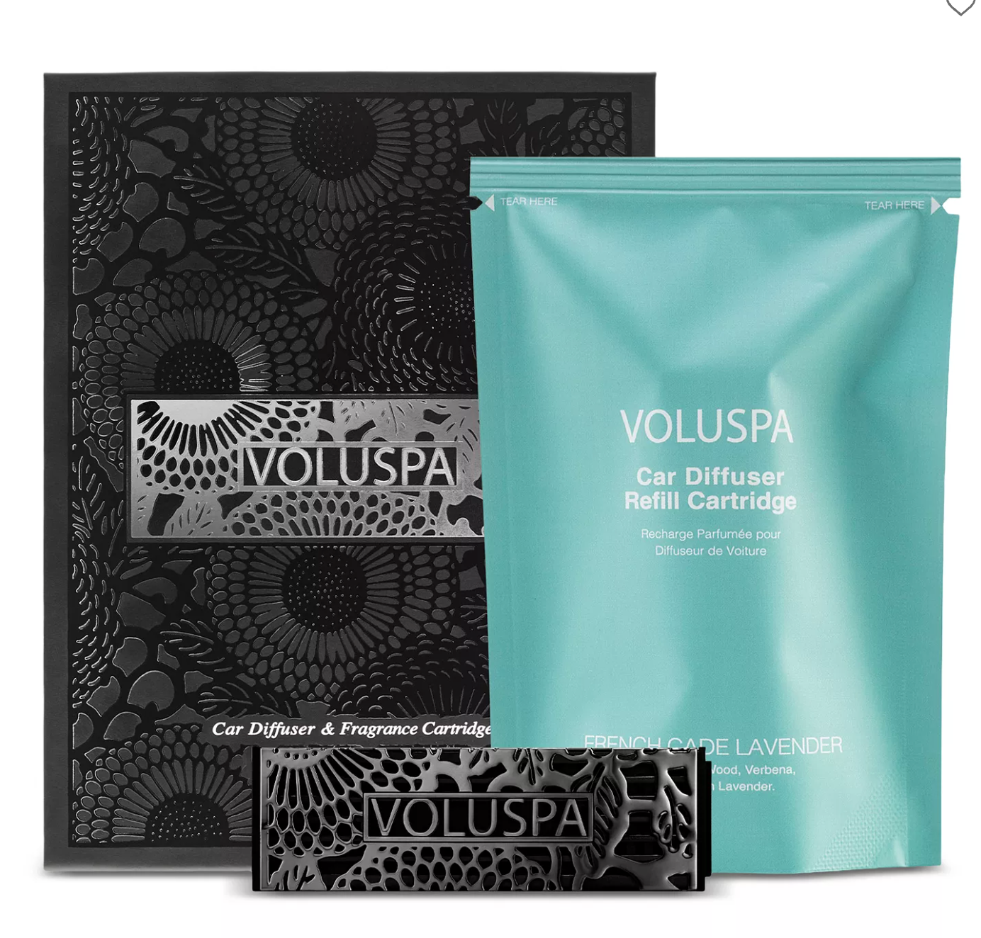 French Cade Lavender Car Diffuser Starter Kit - Voluspa