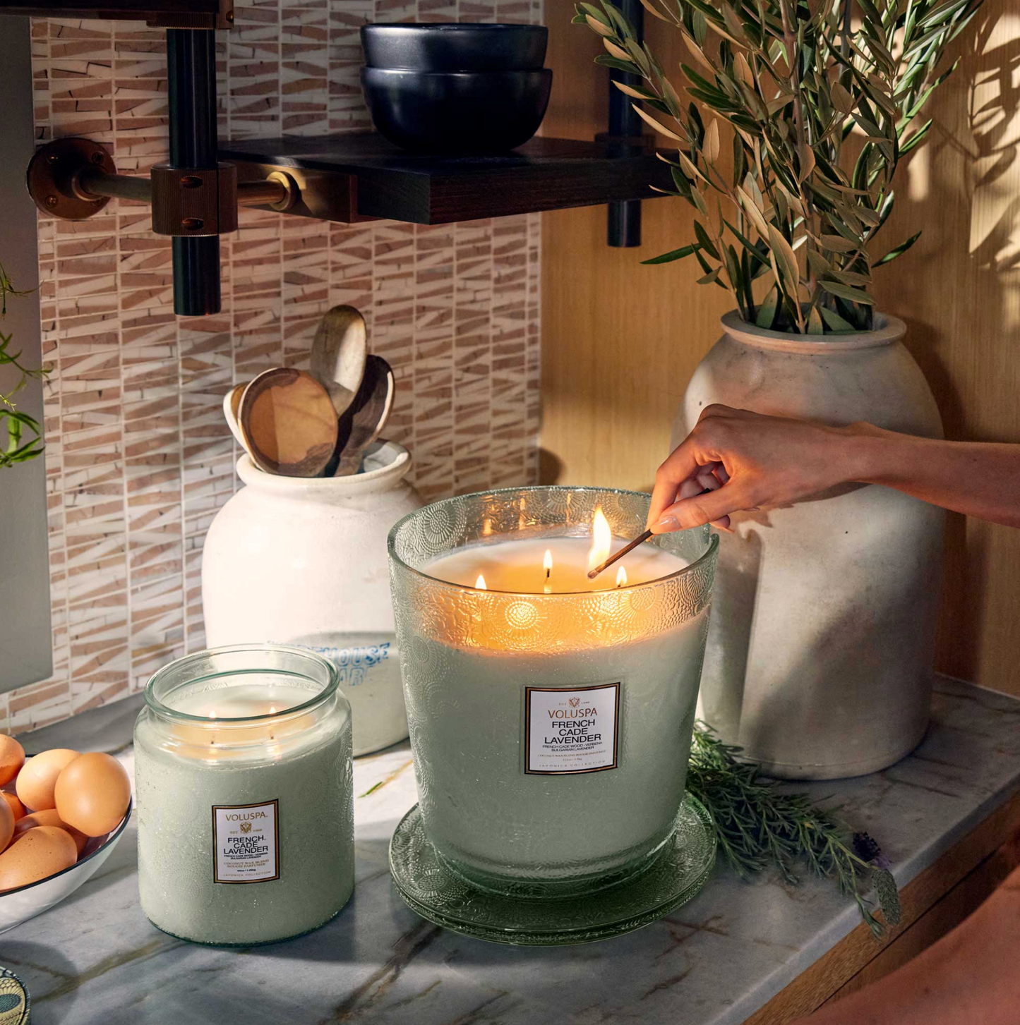 French Cade Lavender 5w Hearth Candle - Voluspa