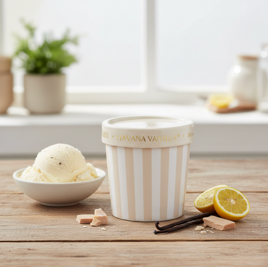 Havana Vanilla Artisan Caffe Capri Blue Gelato Cup - 6.5oz