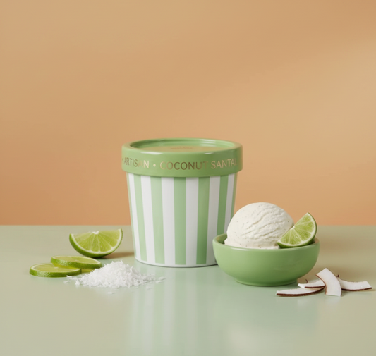 Coconut Santal Artisan Caffe Capri Blue Gelato Cup - 6.5oz